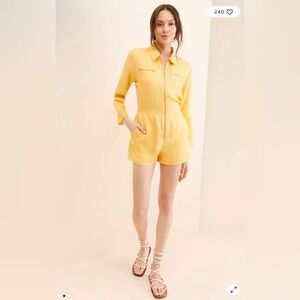 NWOT Jen's Pirate Booty Palmetto Zip Front Romper
